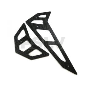 FUP-191 - Fusuno Black G10 Fiberglass Horiz/Vert Fins T-REX 600 XL